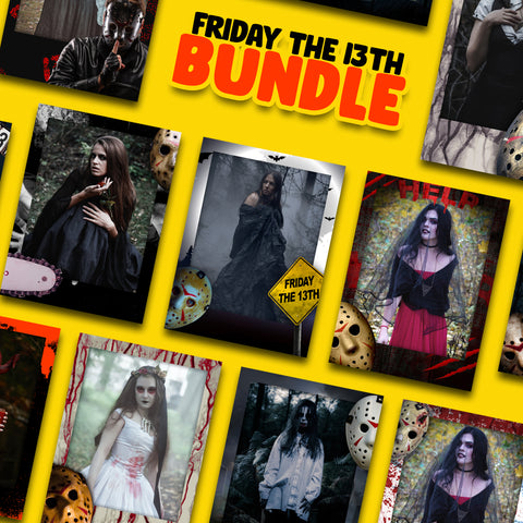 Friday The 13th Bundle (10 Designs) - 360 Photo Booth Template Overlays