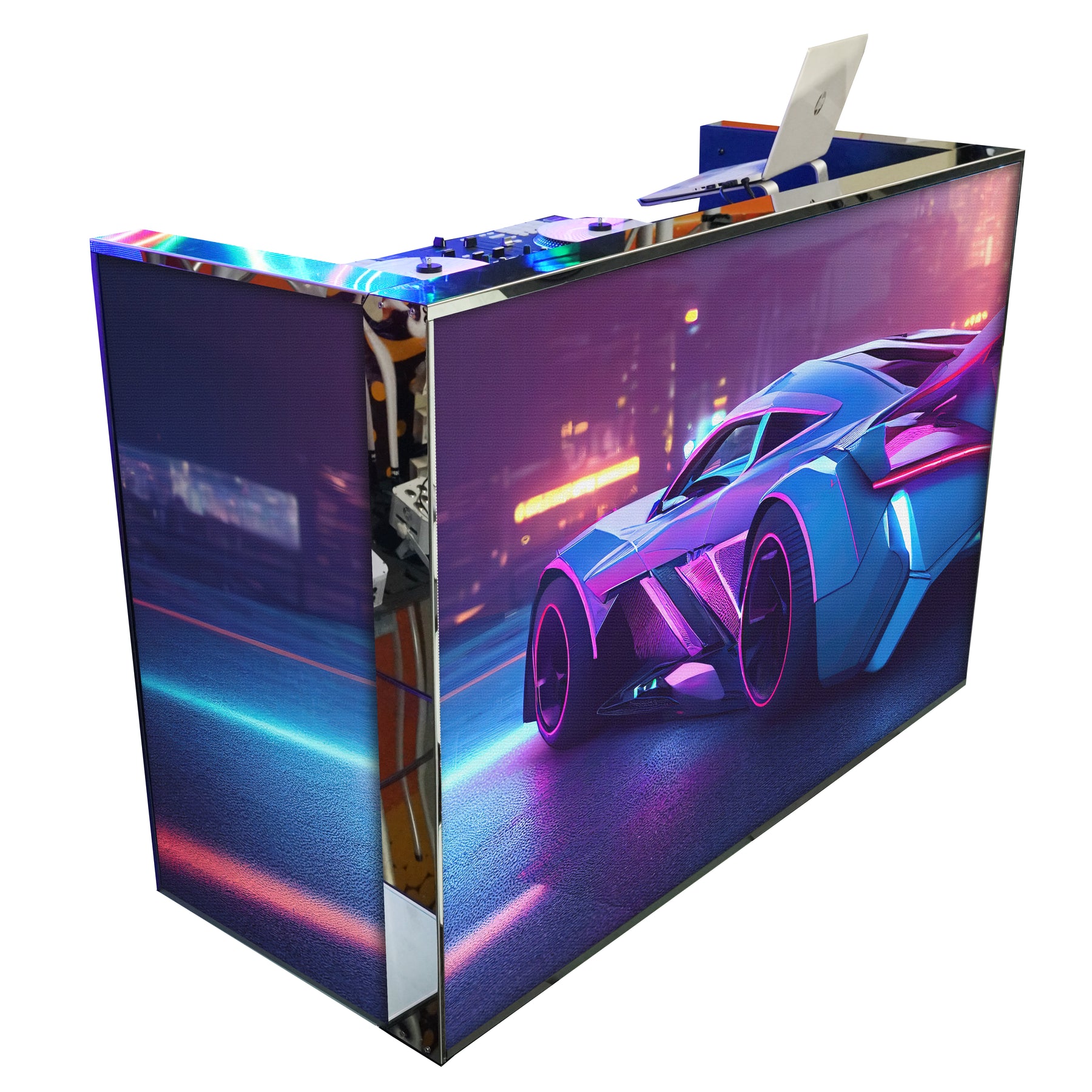 The Ultimate Digital LED Screen DJ Booth Facade RevoSpin