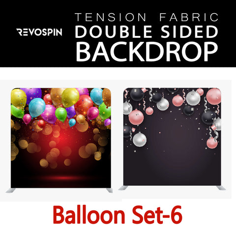 Balloon Set-6 Double Sided Tension Fabric Photo Booth Backdrop