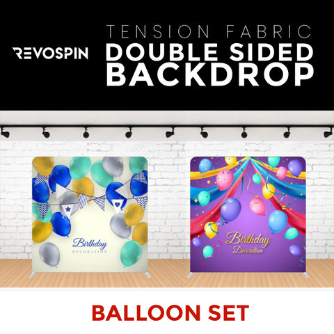 Balloon Set-3 Double Sided Tension Fabric Photo Booth Backdrop