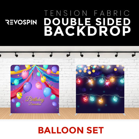 Balloon Set-5 Double Sided Tension Fabric Photo Booth Backdrop