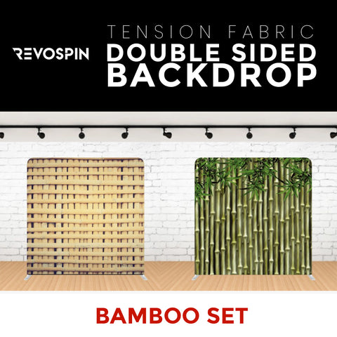 Bamboo Set Double Sided Tension Fabric Photo Booth Backdrop