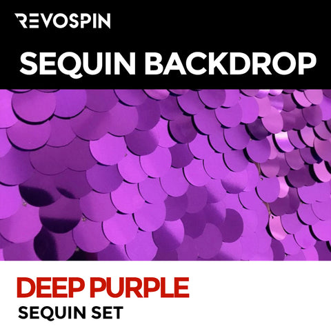 Deep Purple Sequin Photo Booth Backdrop