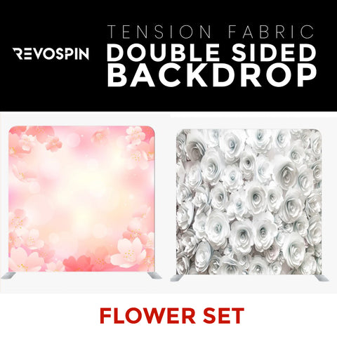 Flower Set7 Double Sided Tension Fabric Photo Booth Backdrop