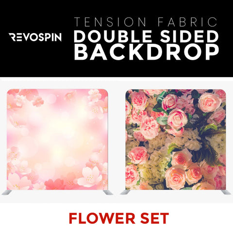 Flower Set8 Double Sided Tension Fabric Photo Booth Backdrop