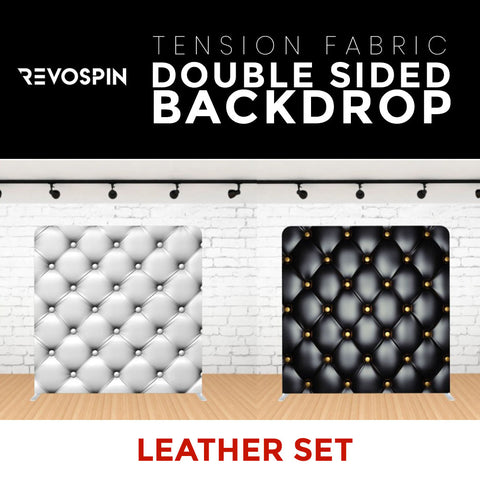 Leather Set Double Sided Tension Fabric Photo Booth Backdrop