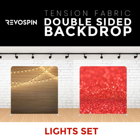 Lights Set-1 Double Sided Tension Fabric Photo Booth Backdrop
