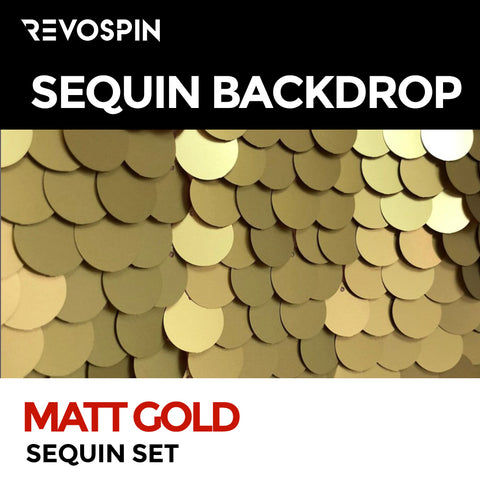 Matt Gold Sequin Photo Booth Backdrop