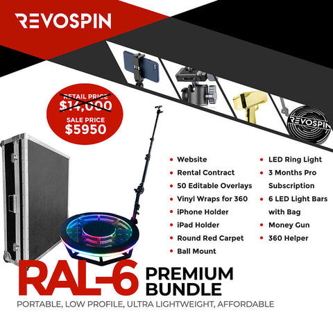 RevoSpin RAL-6 360 (35") Photo Booth Premium Bundle