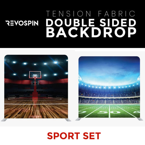 Sport Set Double Sided Tension Fabric Photo Booth Backdrop