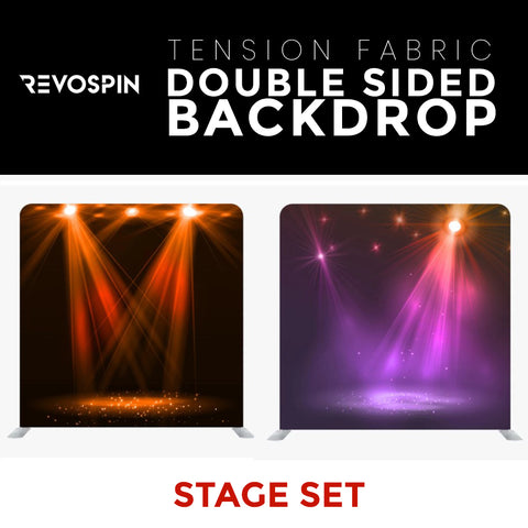 Stage Set2 Double Sided Tension Fabric Photo Booth Backdrop