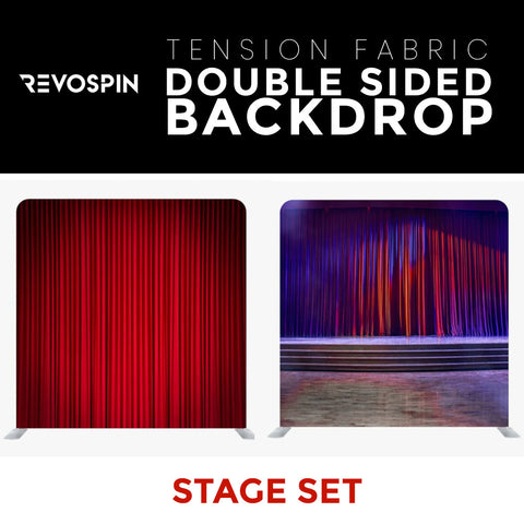 Stage Set Double Sided Tension Fabric Photo Booth Backdrop