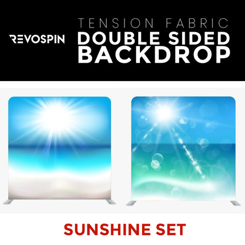 Sunshine Set Double Sided Tension Fabric Photo Booth Backdrop