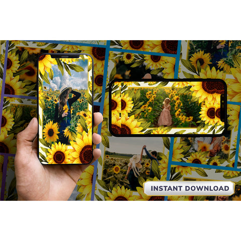 Sunflower Background Design-10