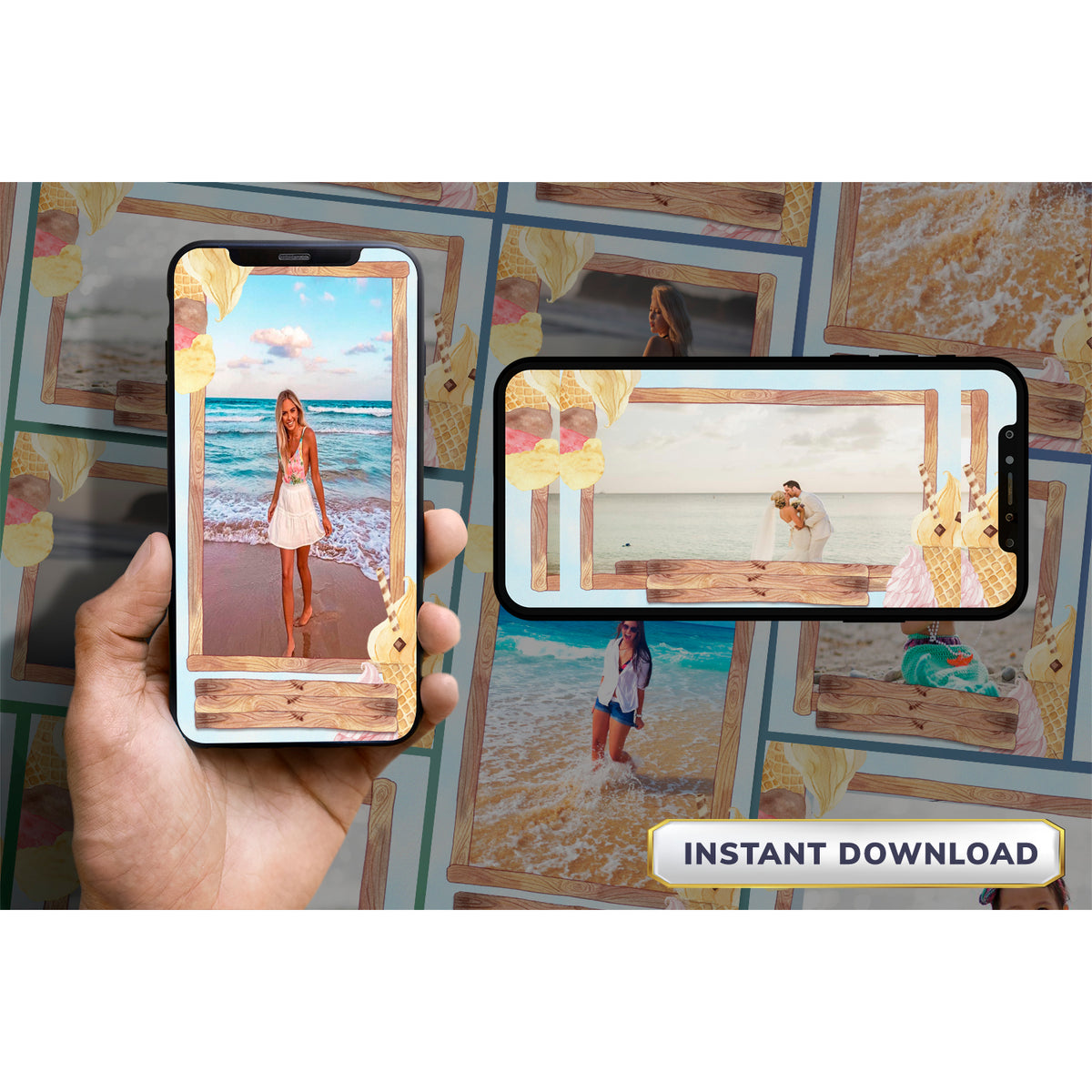 Summer Design-1 - 360 Photo Booth Template | RevoSpin