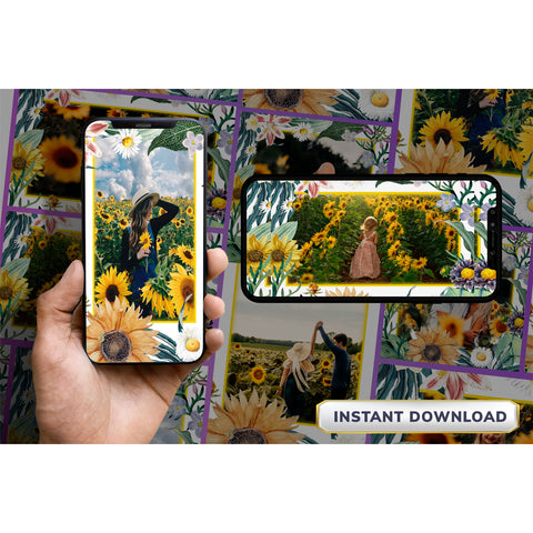 Sunflower Background Design-4