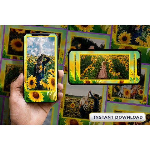 Sunflower Background Design-5