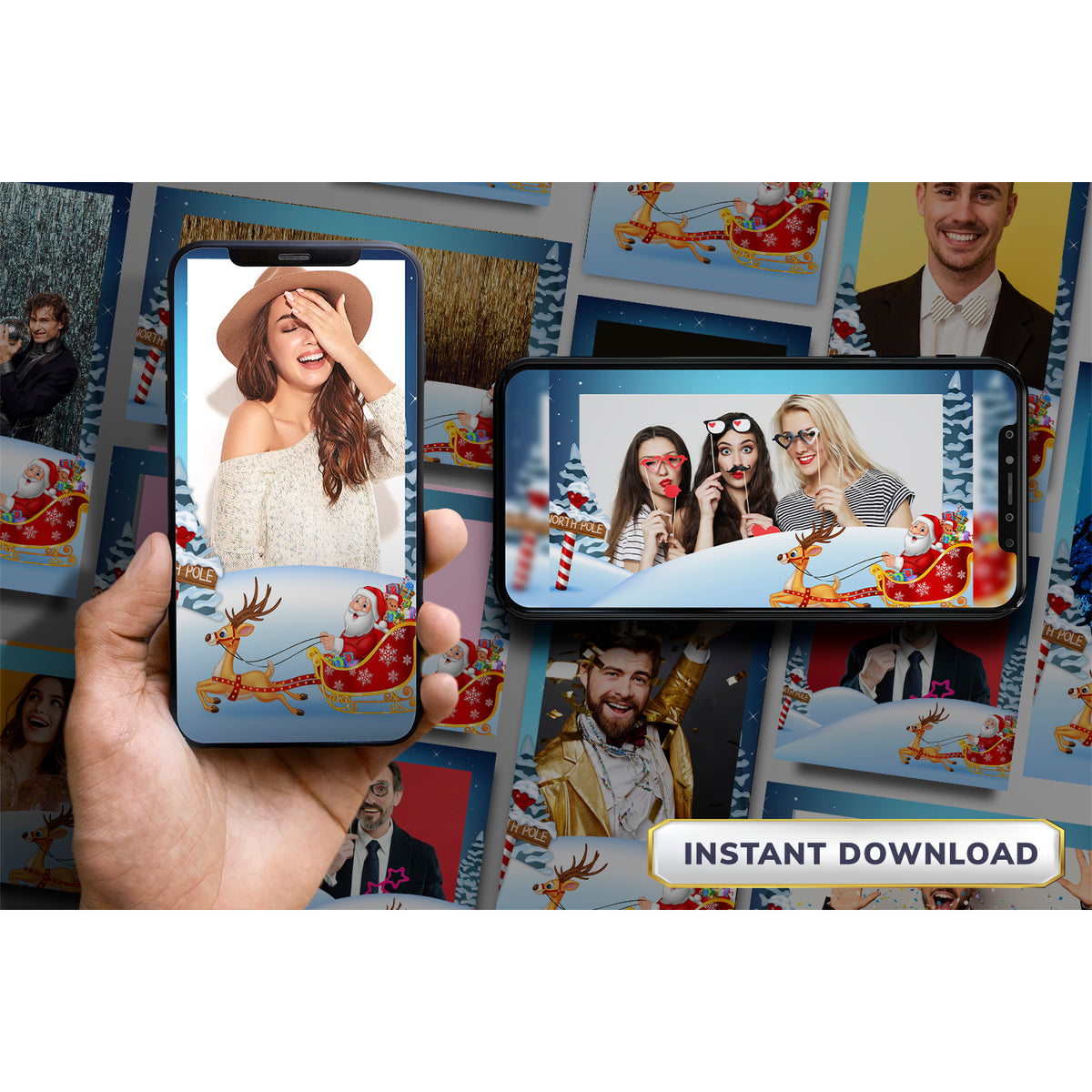 Santa Claus Design-5 - 360 Photo Booth Template | RevoSpin