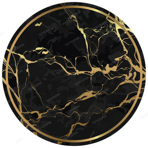 Black Marble Vinyl Decal Print