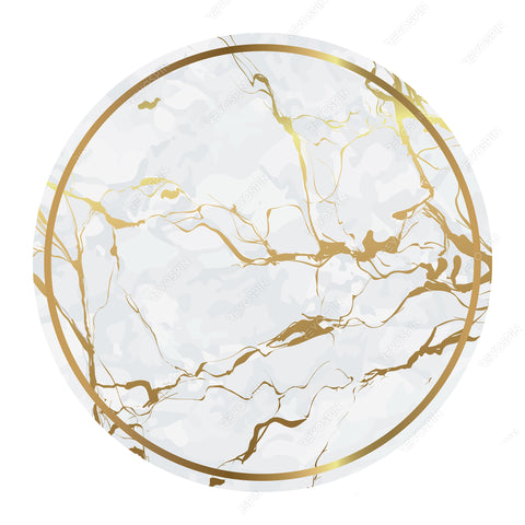 Golden Marble  Vinyl Decal Print