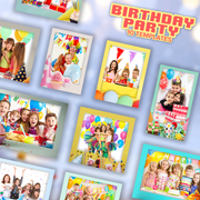 Birthday Bundle (10 Designs) - 360 Photo Booth Template Overlays
