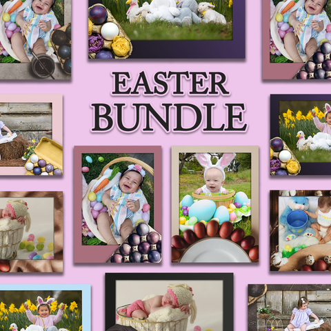 Easter Day Bundle (10 Designs) - 360 Photo Booth Template Overlays