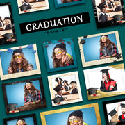 Graduation Day 2 Bundles (10 Designs) - 360 Photo Booth Template Overlays