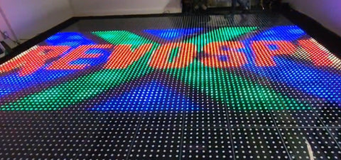 20x20ft 144 Pixel Top Lighting USA Wireless LED Disco Dance Floor – Strong, Durable, and Waterproof