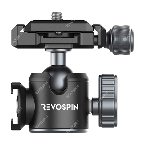 RevoSpin Ball Mount 360 Degree Swivel Quick Release Head 1/4 Tripod Screw Head for Cameras